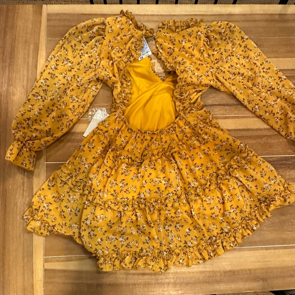 Yellow Floral Dress